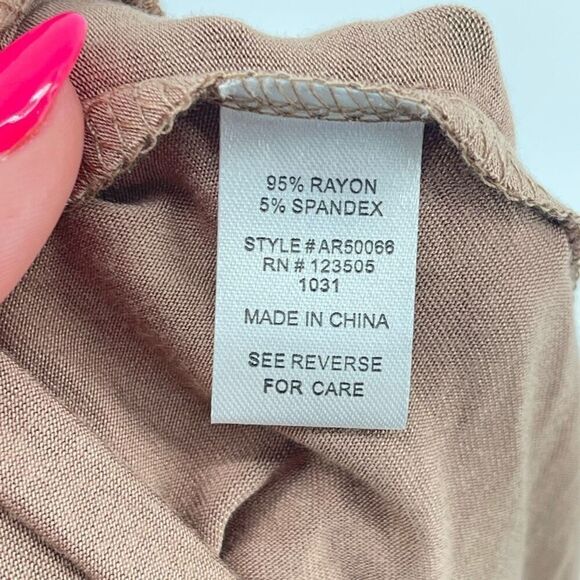 Heart & Hips Taupe Strapless Harem Jumpsuit – Women’s Medium, Stretch One-Piece - Picture 17 of 17